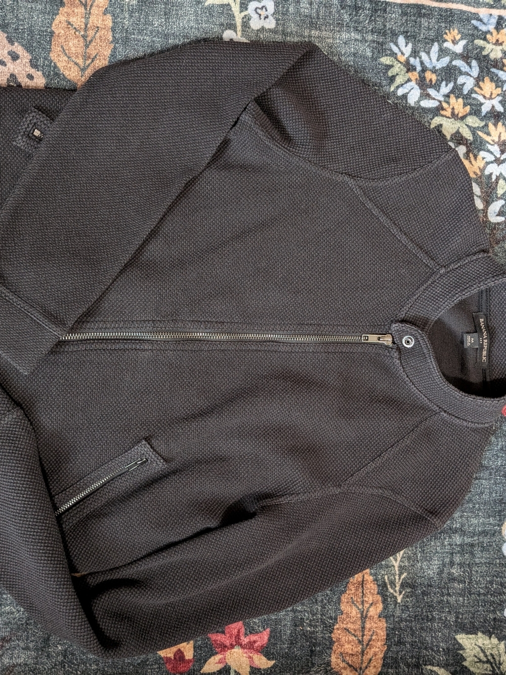 Banana Republic Factory Black Bomber Jacket
